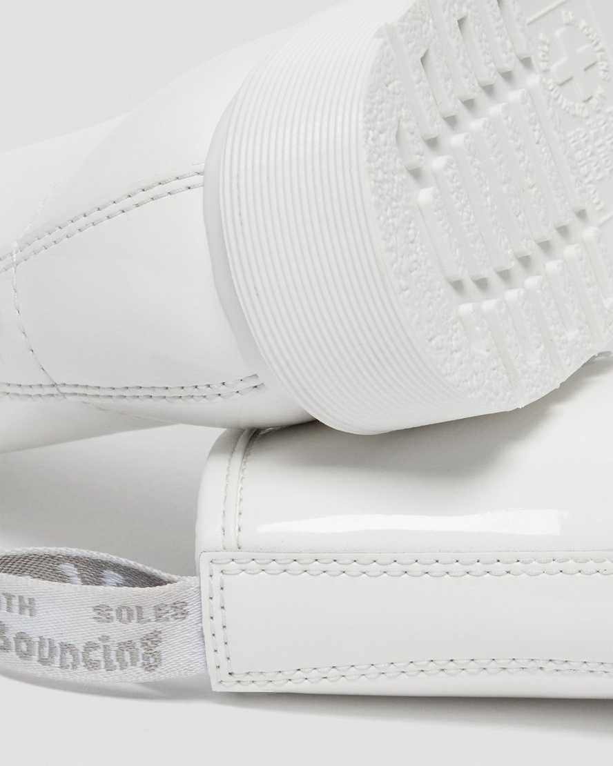 hvide dr martens 1460 mono patent damestøvler med snøre