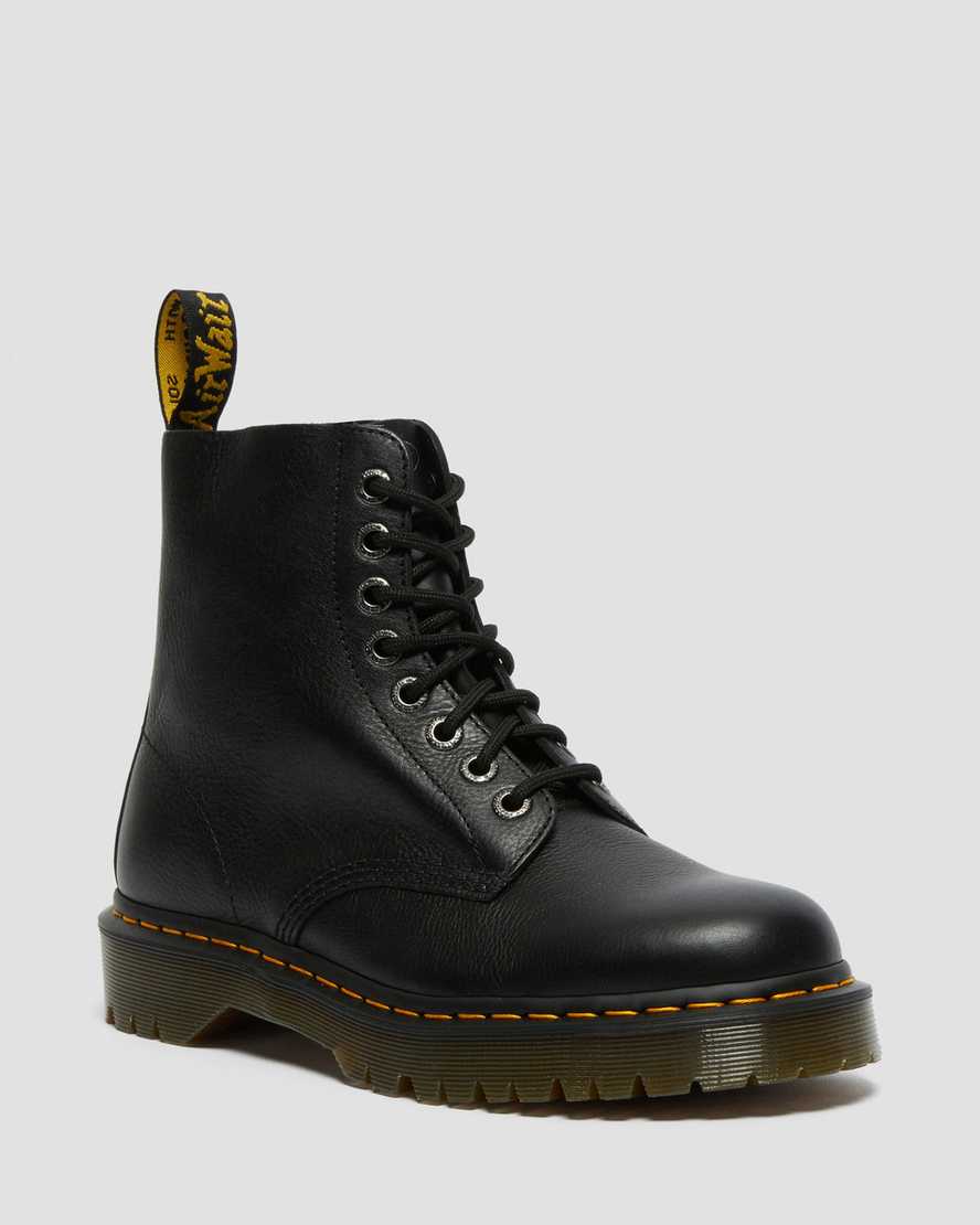sorte dr martens 1460 pascal bex damestøvler med snørebånd