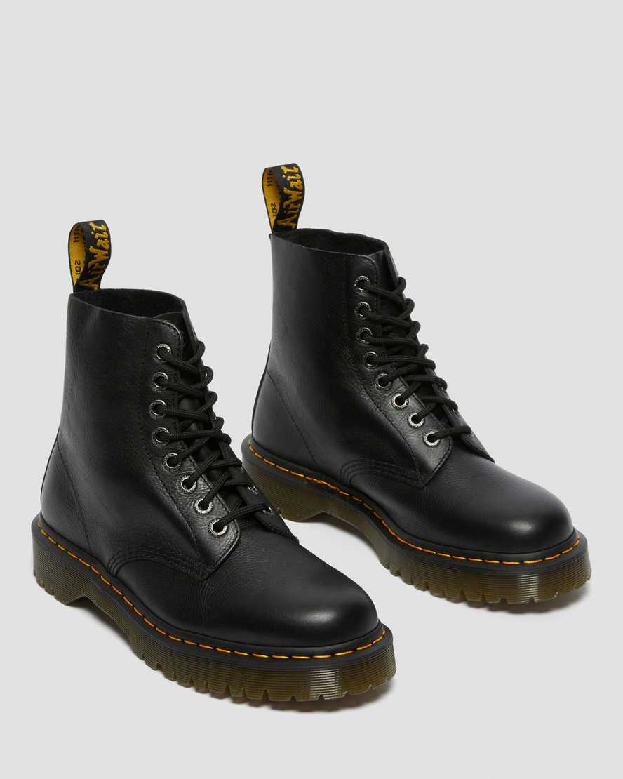 sorte dr martens 1460 pascal bex damestøvler med snørebånd