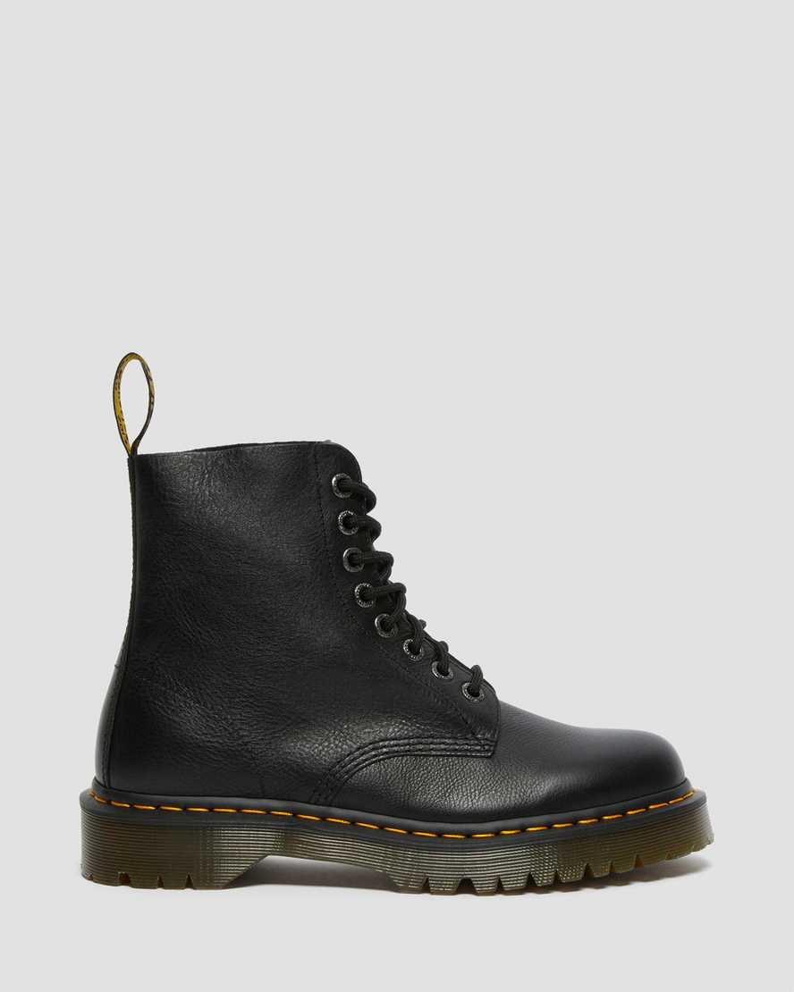 sorte dr martens 1460 pascal bex damestøvler med snørebånd