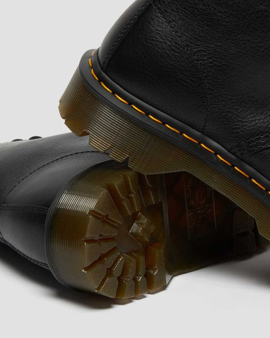 sorte dr martens 1460 pascal bex damestøvler med snørebånd
