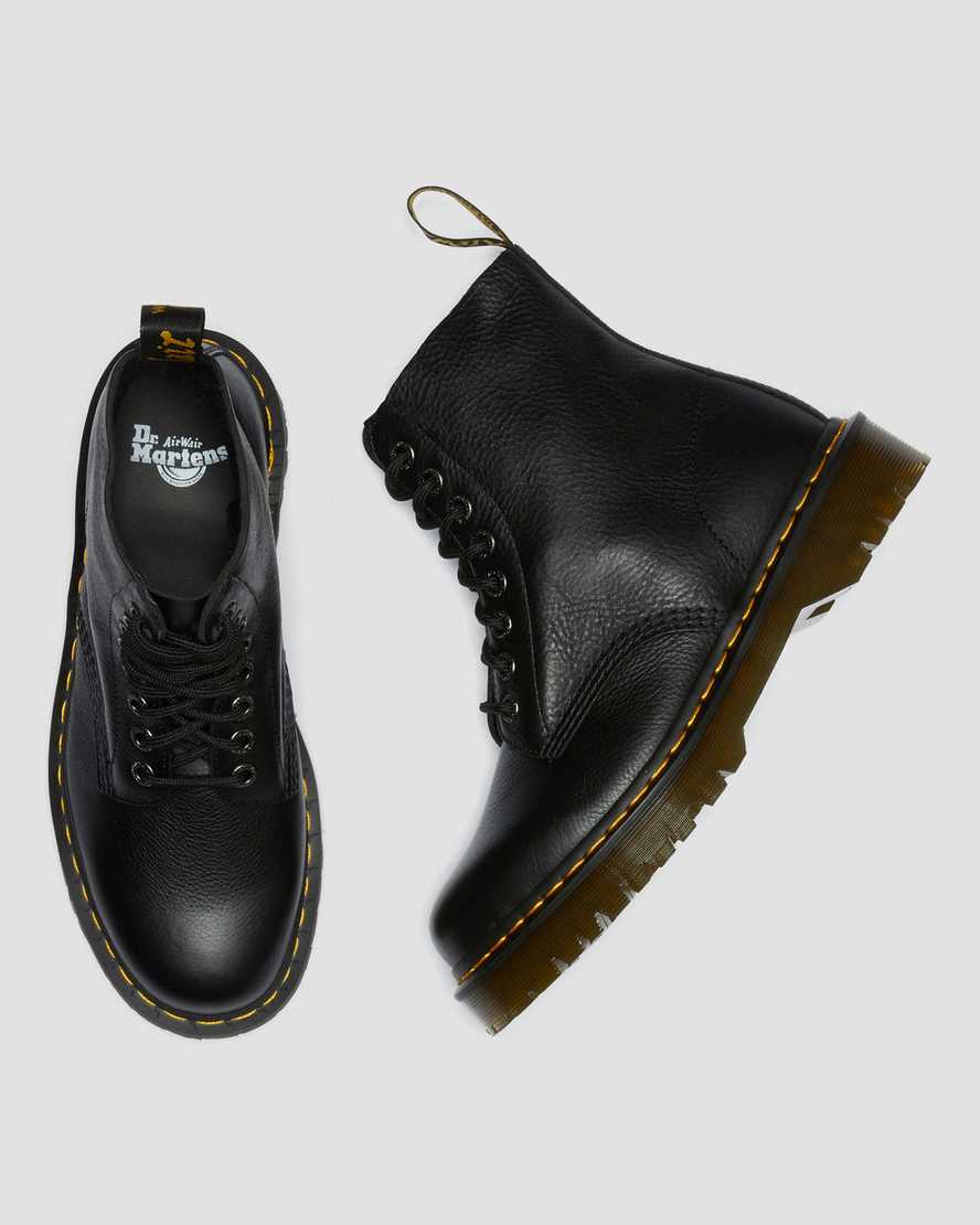 sorte dr martens 1460 pascal bex damestøvler med snørebånd