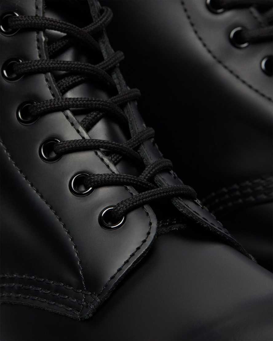 sorte dr martens 1460 smooth damestøvler med snørebånd