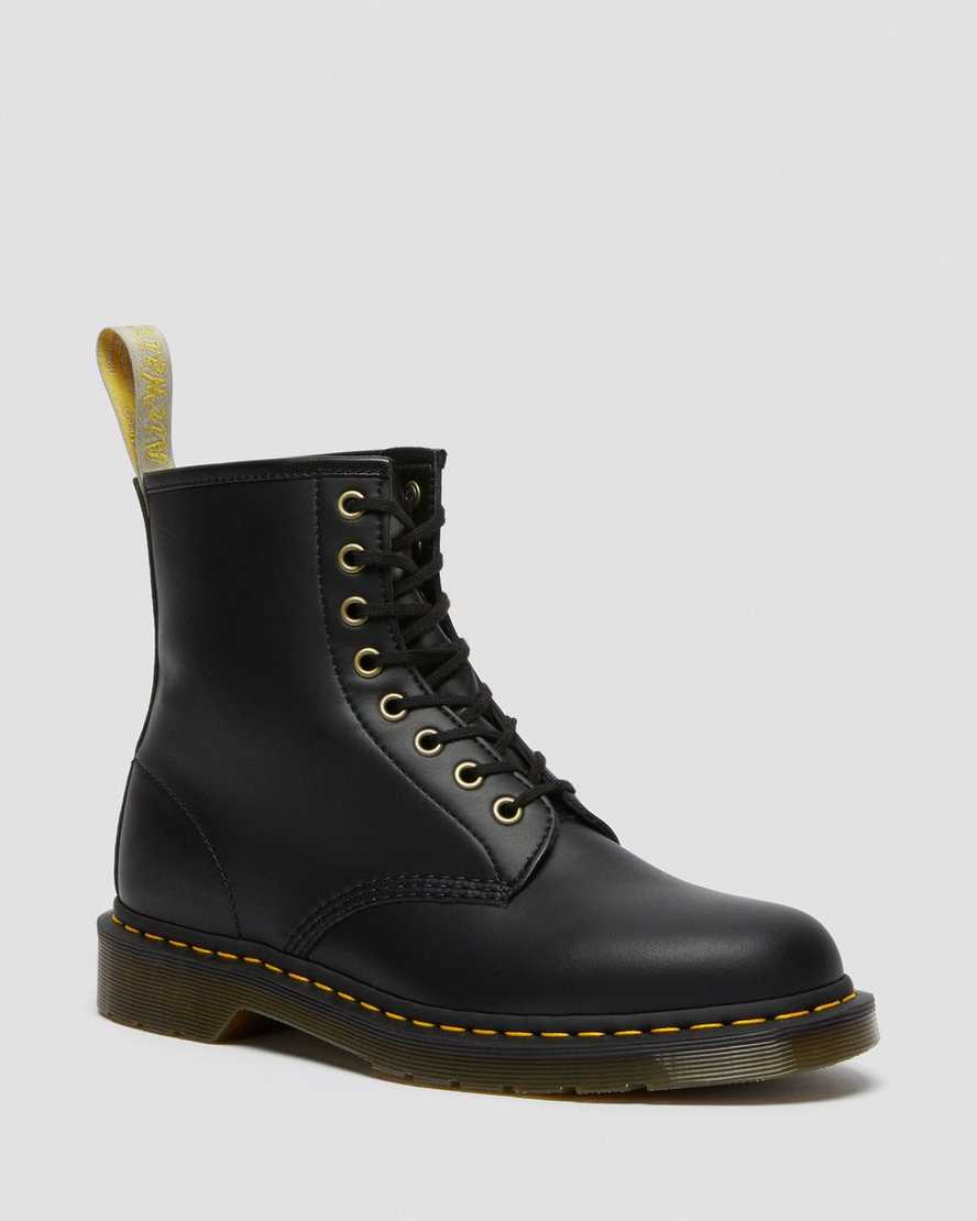 sorte dr martens 1460 felix damestøvler med snørebånd
