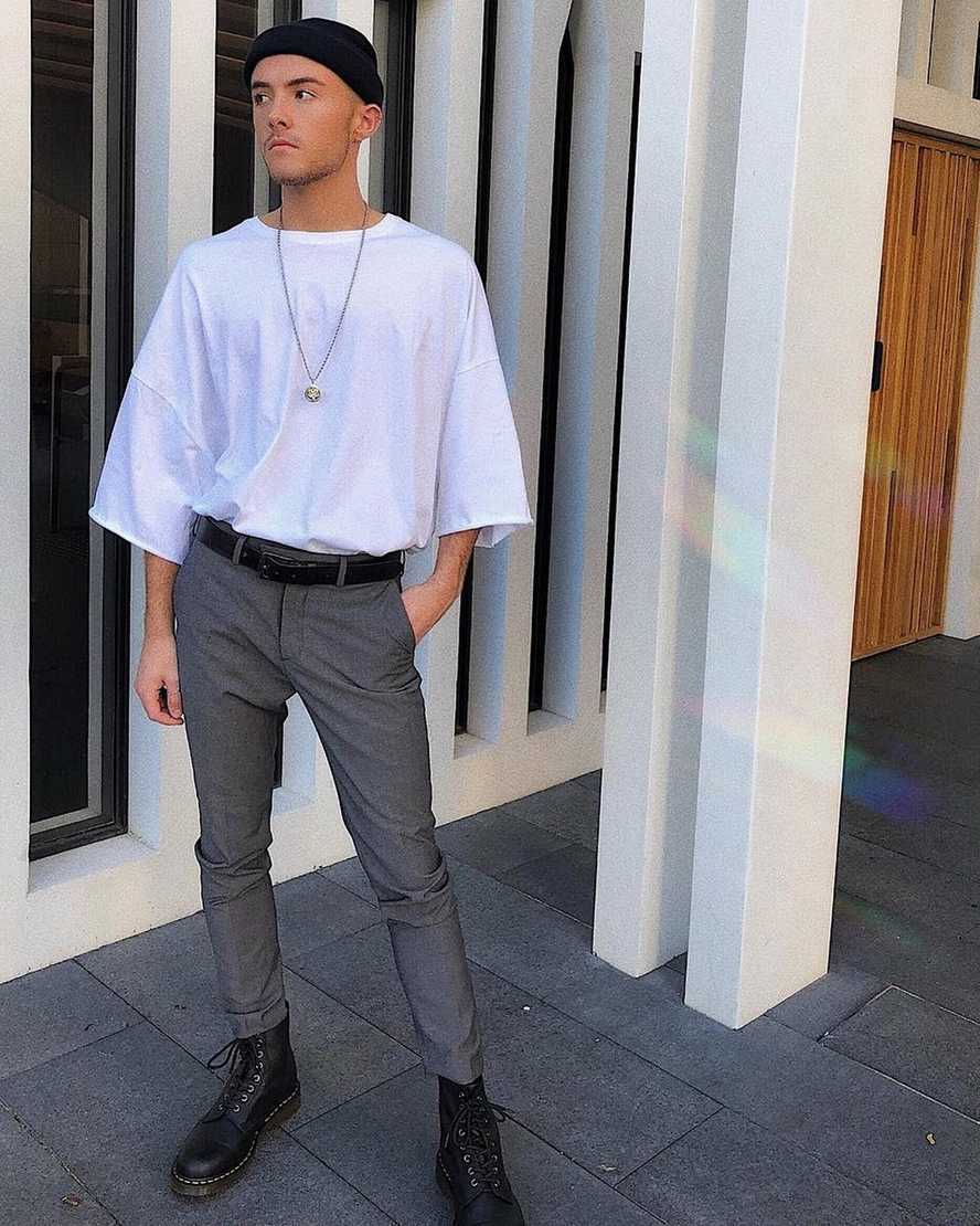 sorte dr martens 1460 felix damestøvler med snørebånd