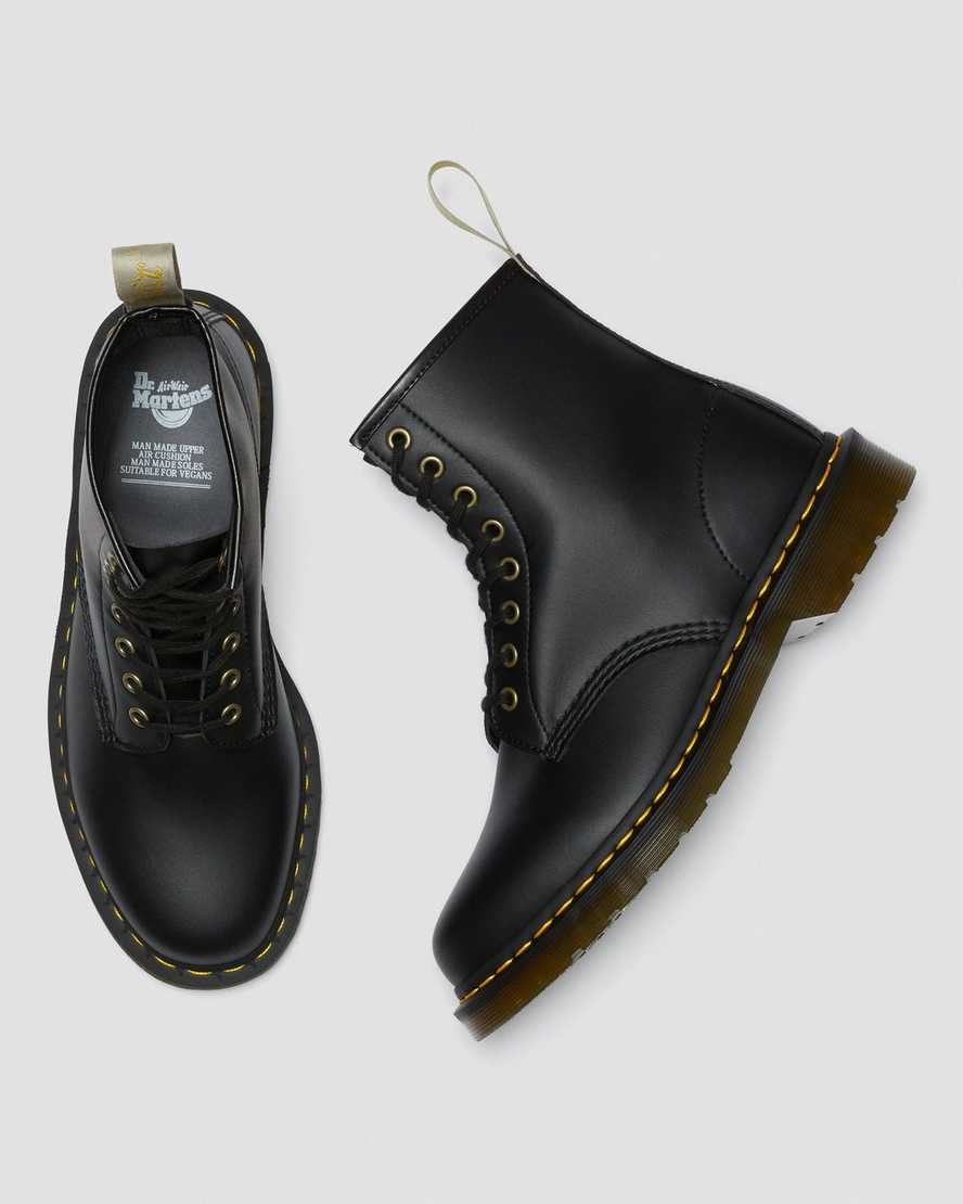 sorte dr martens 1460 felix damestøvler med snørebånd