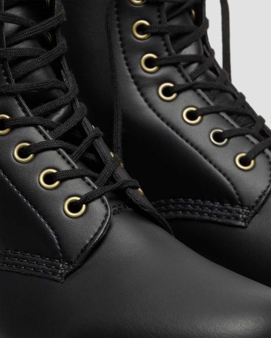 sorte dr martens 1460 felix damestøvler med snørebånd