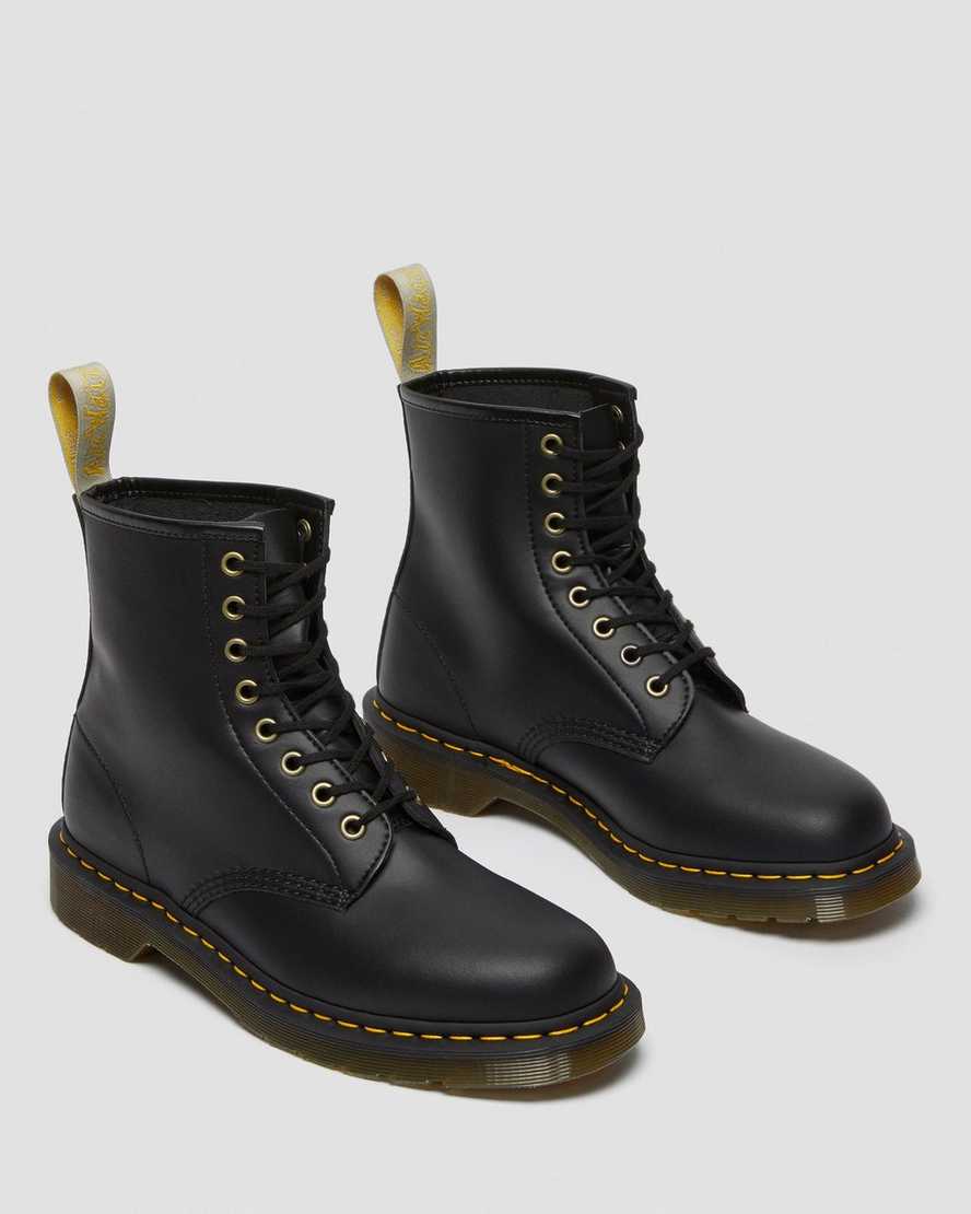 sorte dr martens 1460 felix damestøvler med snørebånd