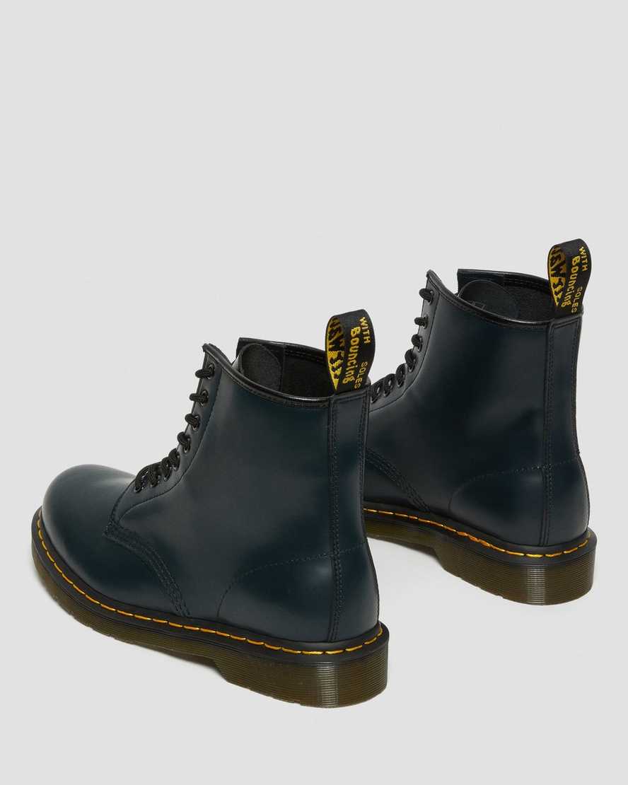 dr. martens 1460 smooth damestøvler med snørebånd i marineblå