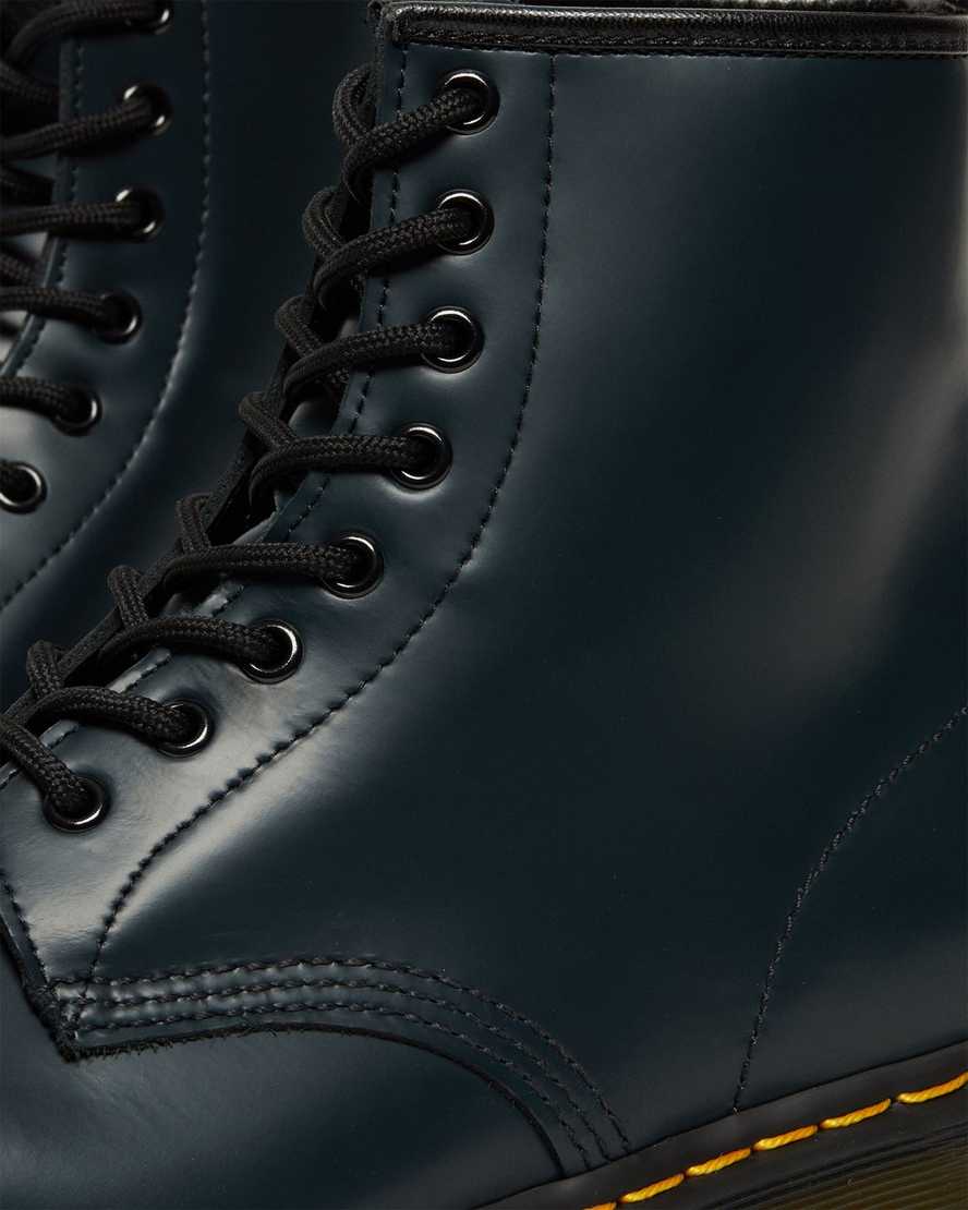 dr. martens 1460 smooth damestøvler med snørebånd i marineblå