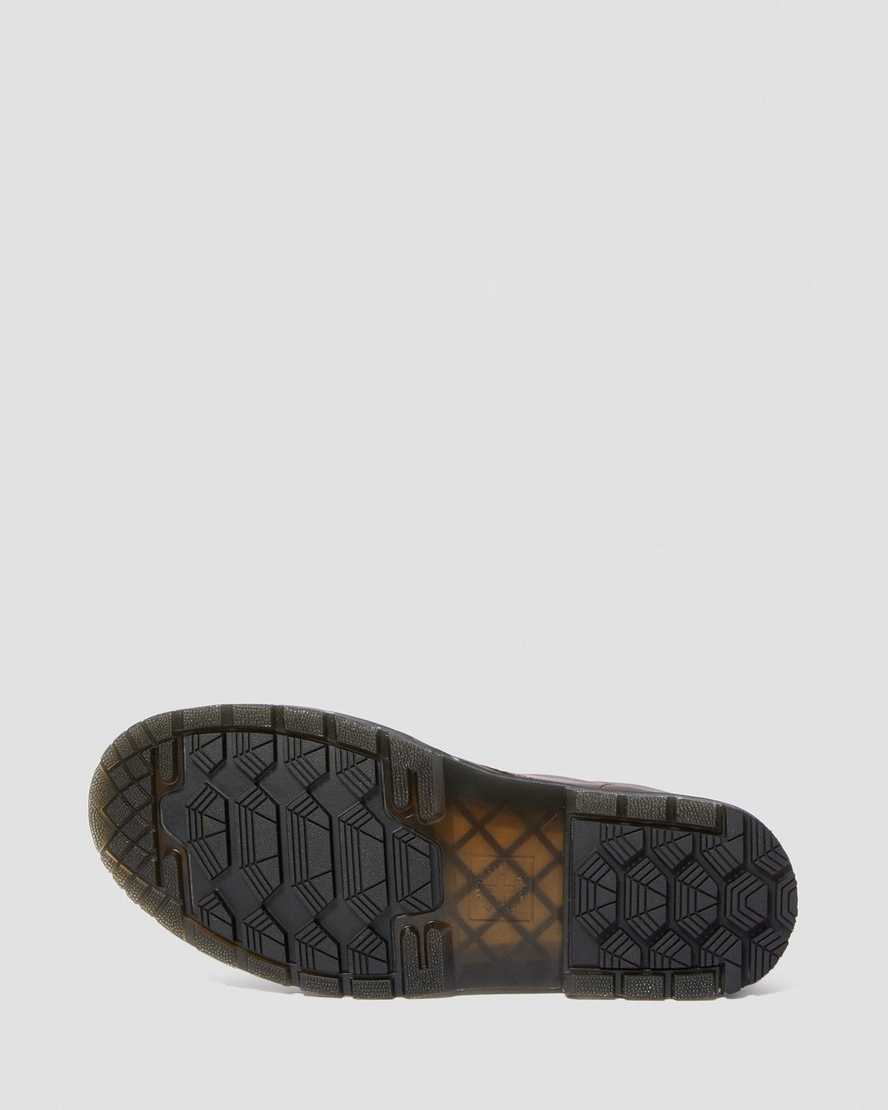 mørkebrune dr martens 1460 dms wintergrip damestøvler med snørebånd