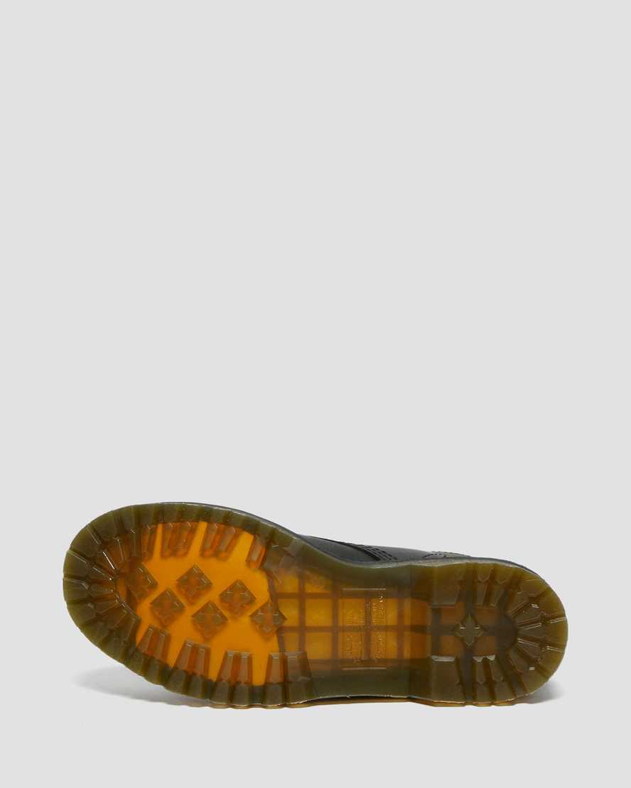 sorte dr martens 1460 faux fur lined damestøvler med snørebånd