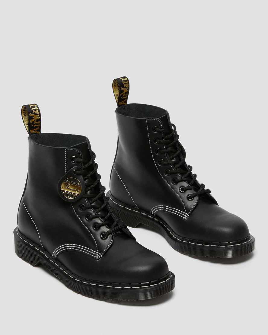 sorte dr martens 1460 pascal cavalier damestøvler med snørebånd