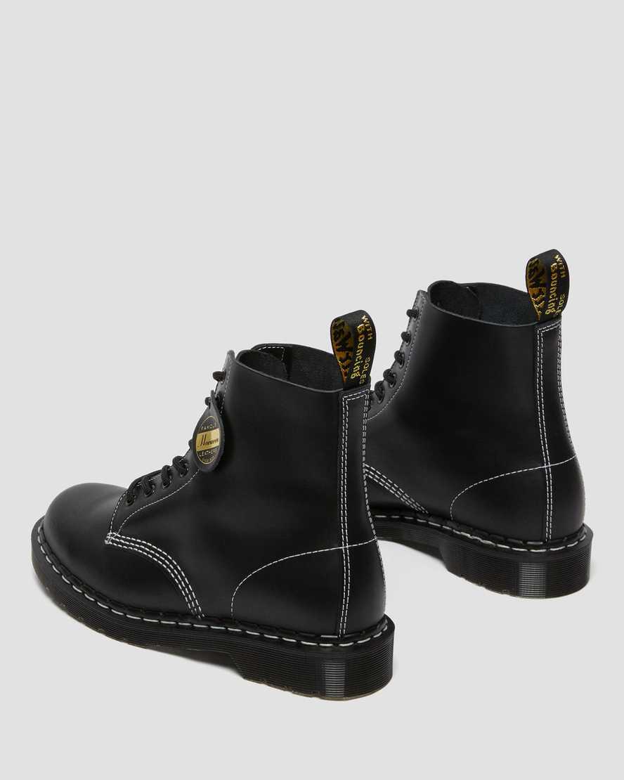 sorte dr martens 1460 pascal cavalier damestøvler med snørebånd