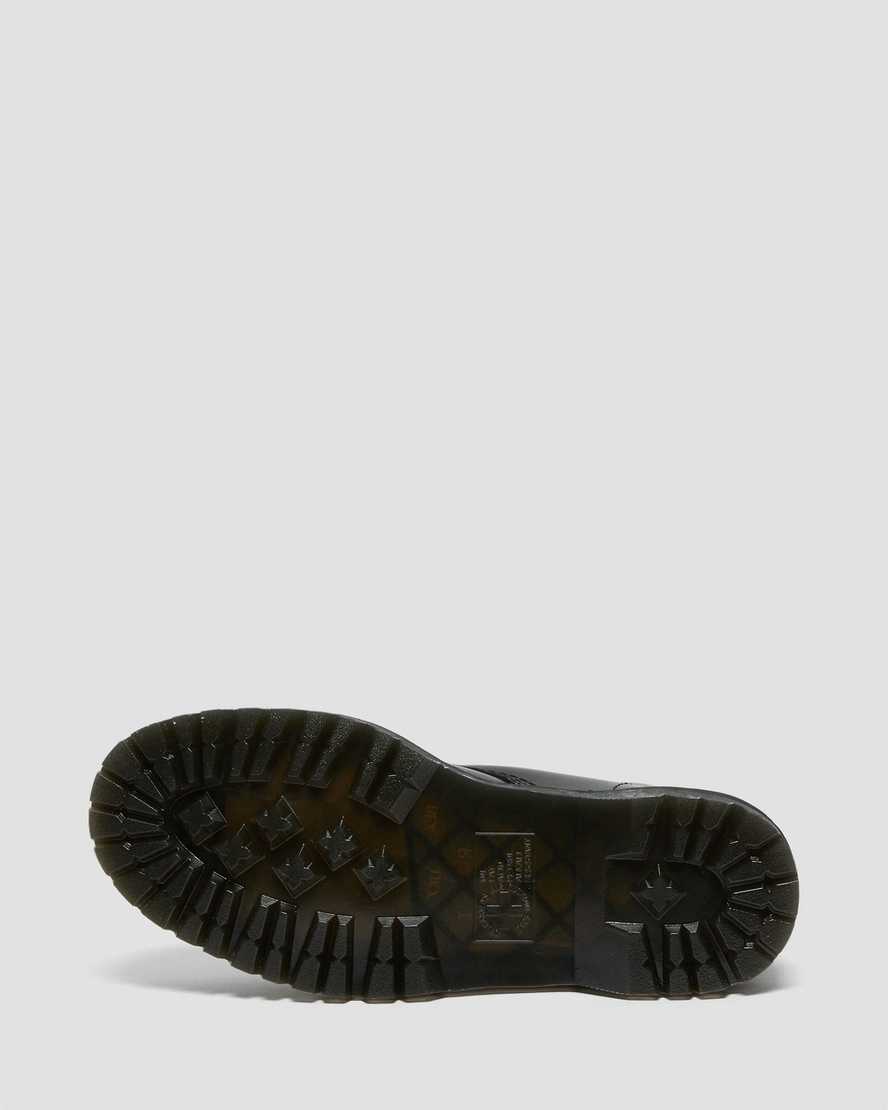 sorte dr martens 1490 bex smooth damestøvler mellem lægben