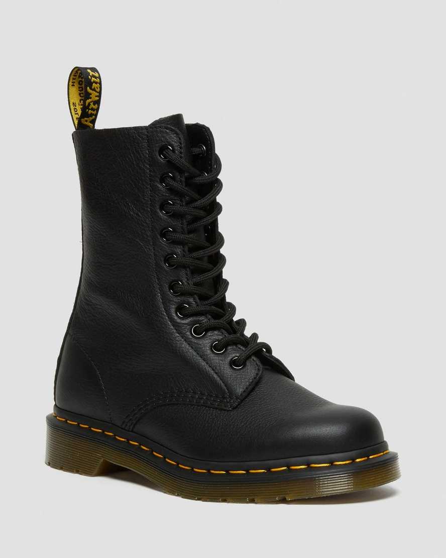 sorte dr martens 1490 virginia damestøvler mellem lægben
