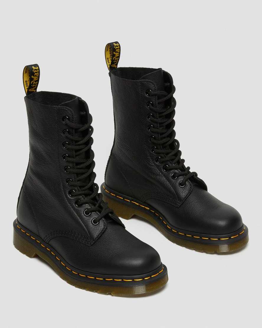 sorte dr martens 1490 virginia damestøvler mellem lægben