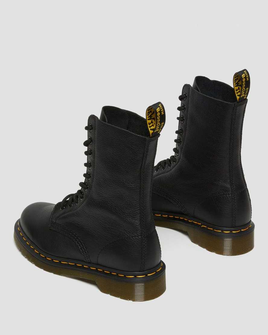 sorte dr martens 1490 virginia damestøvler mellem lægben