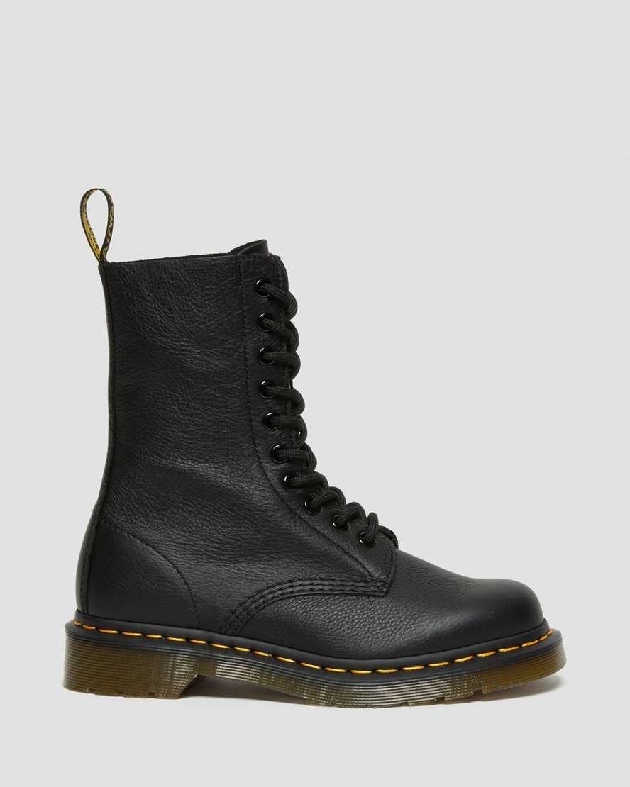 sorte dr martens 1490 virginia damestøvler mellem lægben