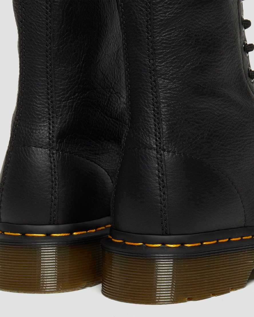 sorte dr martens 1490 virginia damestøvler mellem lægben