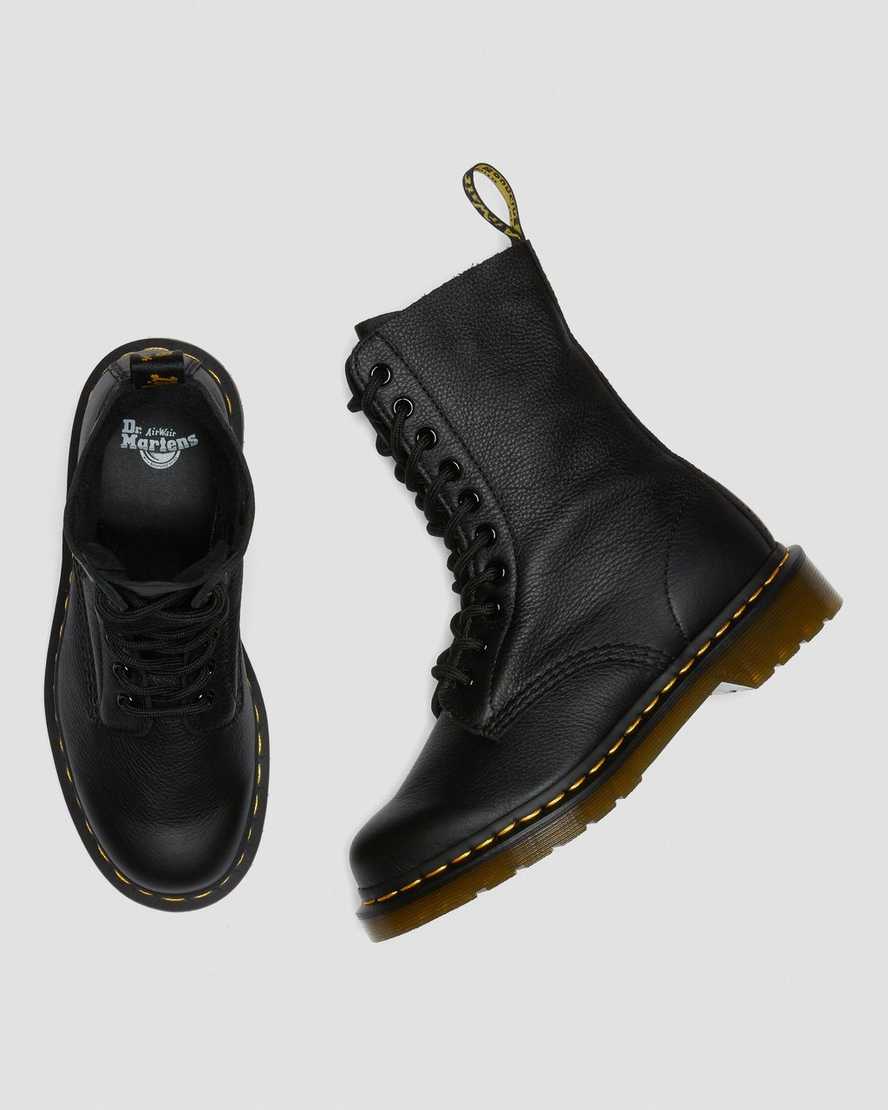 sorte dr martens 1490 virginia damestøvler mellem lægben