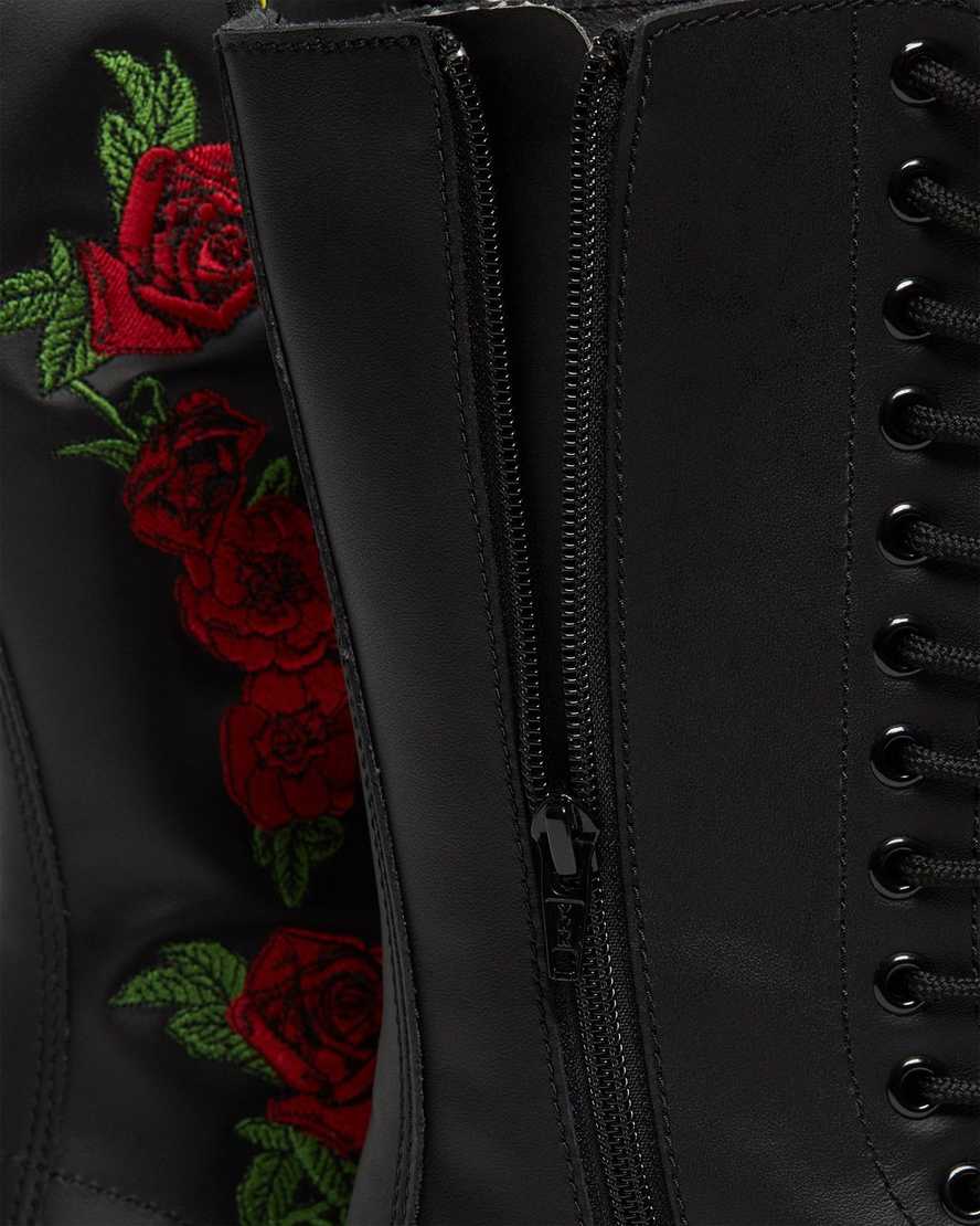 sorte dr martens 1914 vonda dame mellemhøje støvler