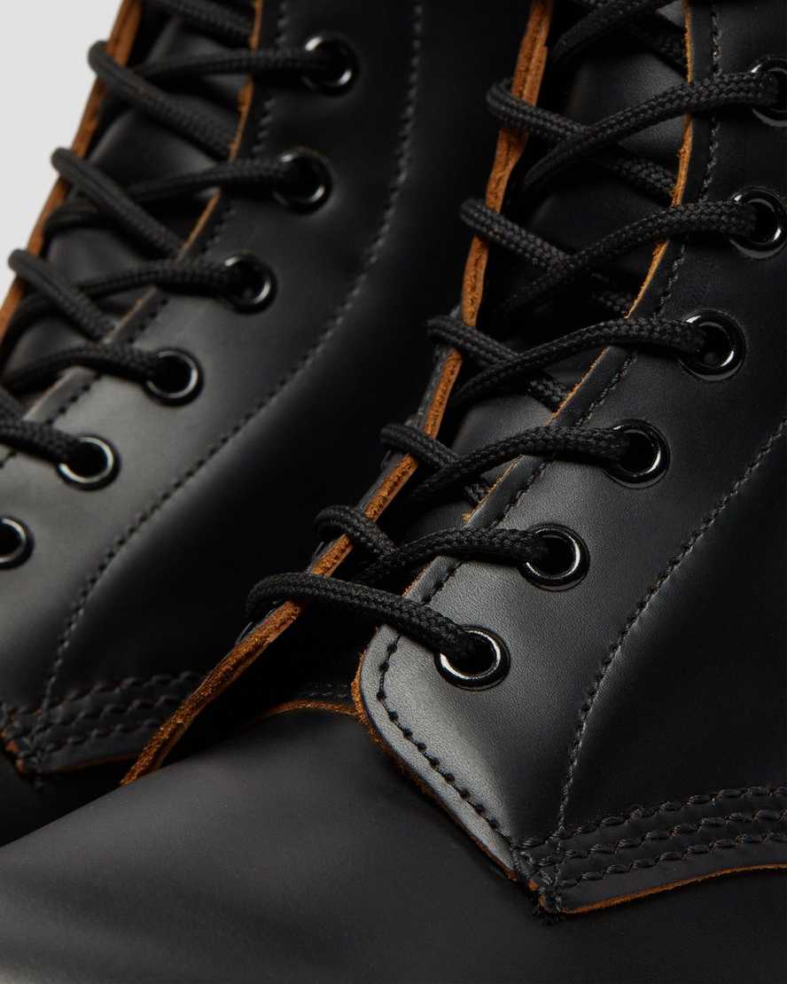 sorte dr martens 1490 vintage made in england damestøvler mellem lægben