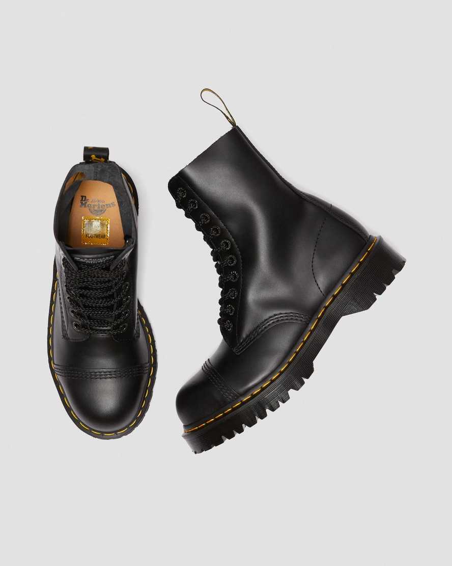 sorte dr martens 8761 bxb dame mellemlange lægstøvler