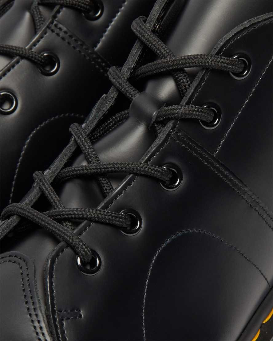 sorte dr martens church smooth dame monkey støvler