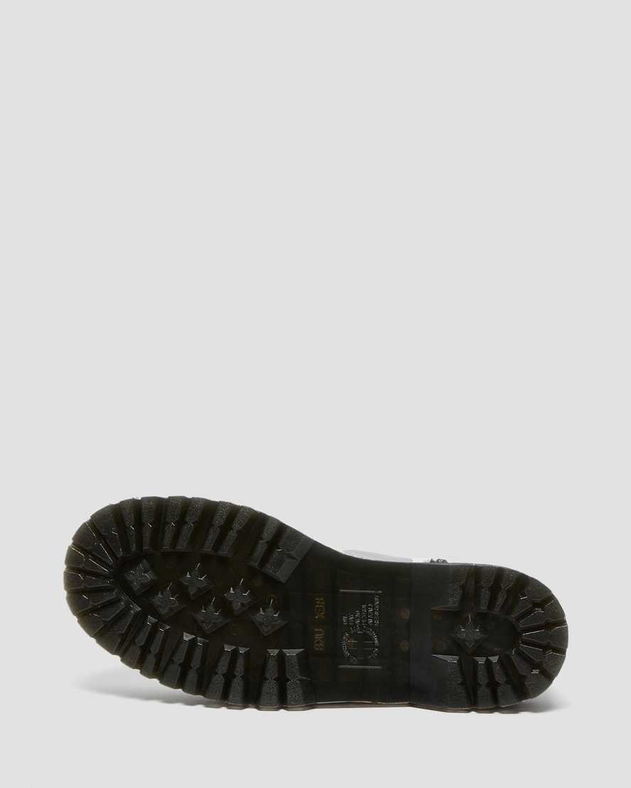 hvide dr martens jadon polka dot smooth dame platformstøvler