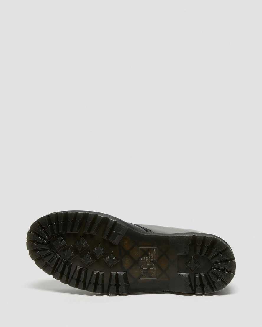 sorte dr martens 1460 bex smooth dame platformstøvler