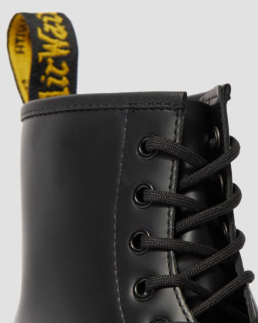 sorte dr martens 1460 bex smooth dame platformstøvler
