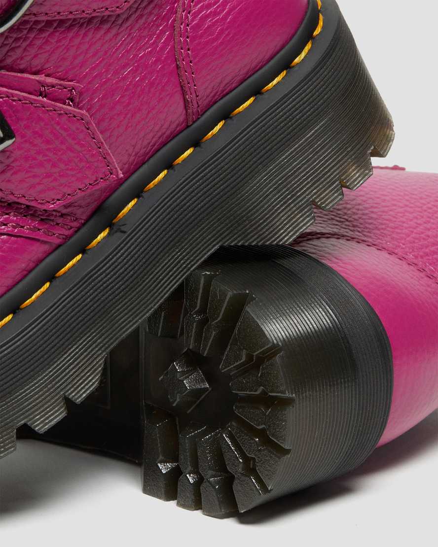 dr. martens devon heart dame plateaustøvler lyserøde