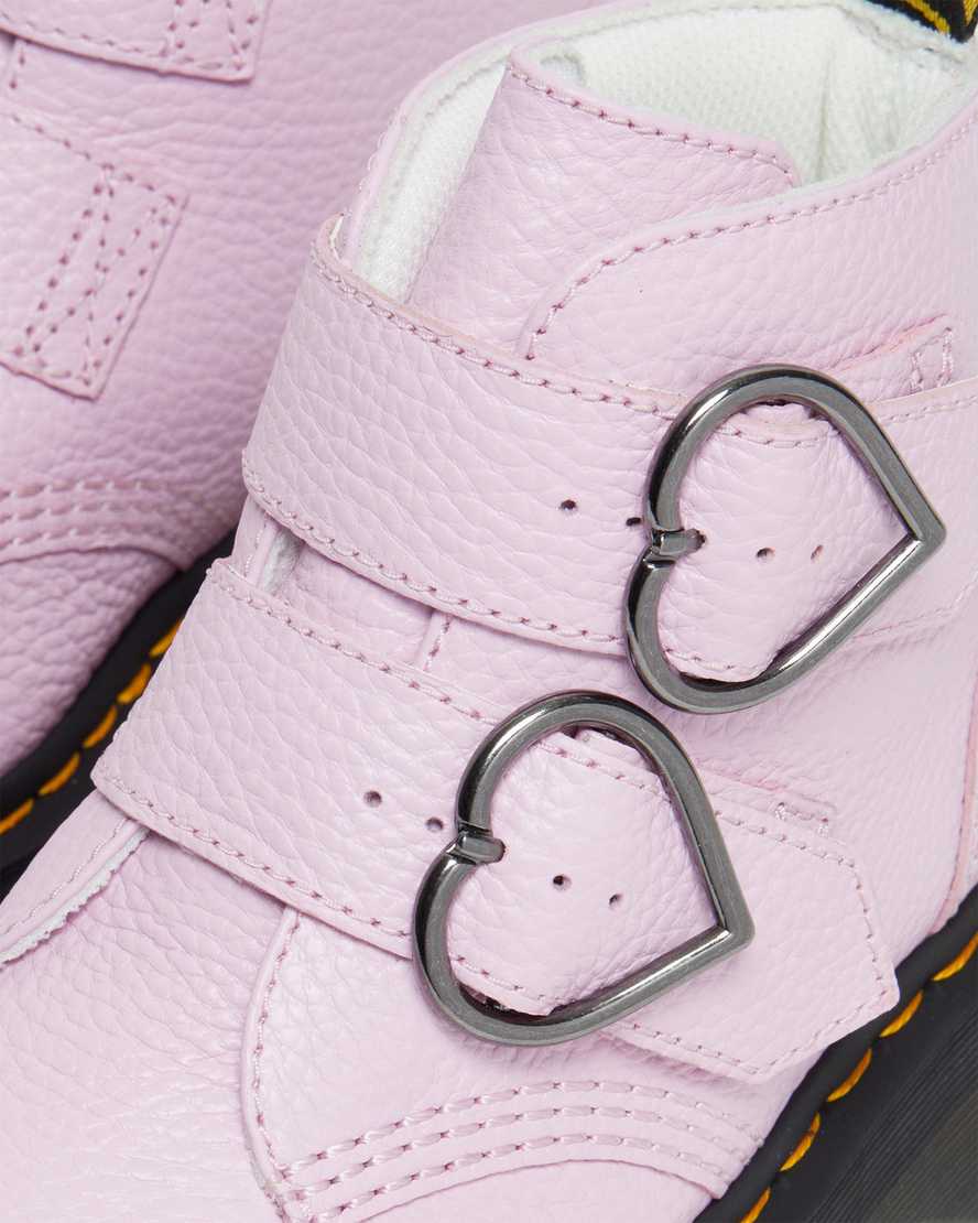 dr. martens devon heart dame plateaustøvler lyserøde