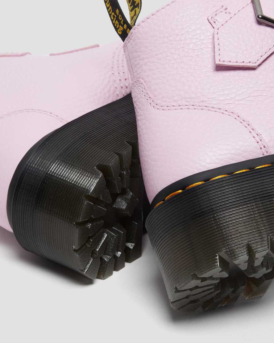 dr. martens devon heart dame plateaustøvler lyserøde