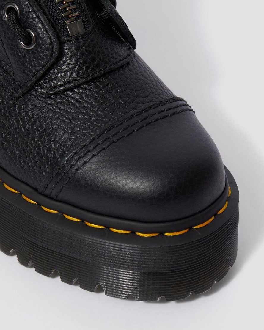 sorte dr martens sinclair dame plateaustøvler