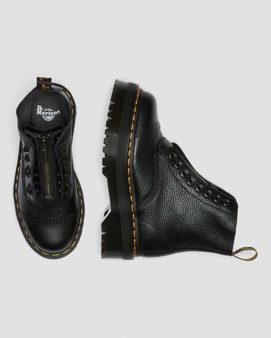 sorte dr martens sinclair dame plateaustøvler