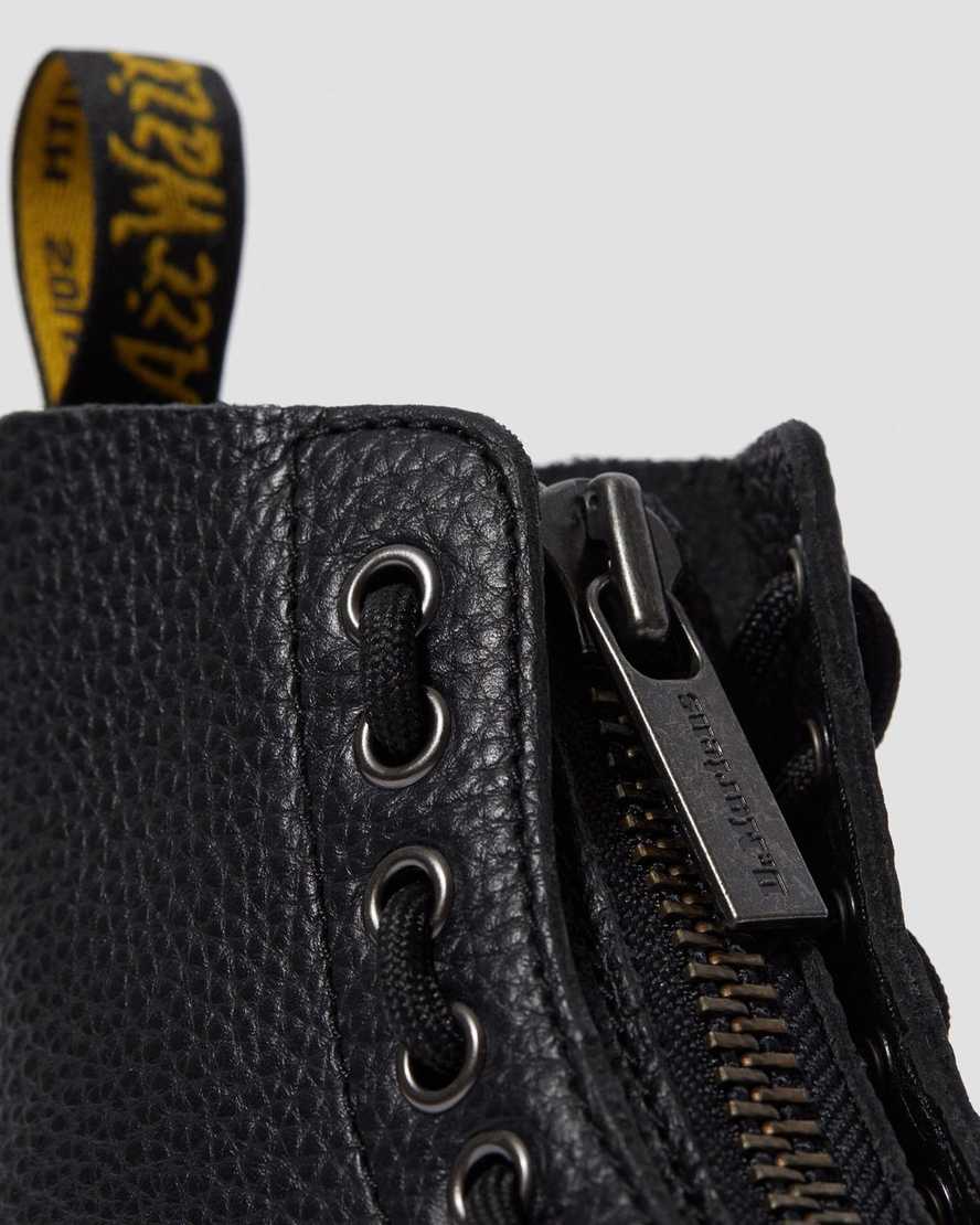sorte dr martens sinclair dame plateaustøvler