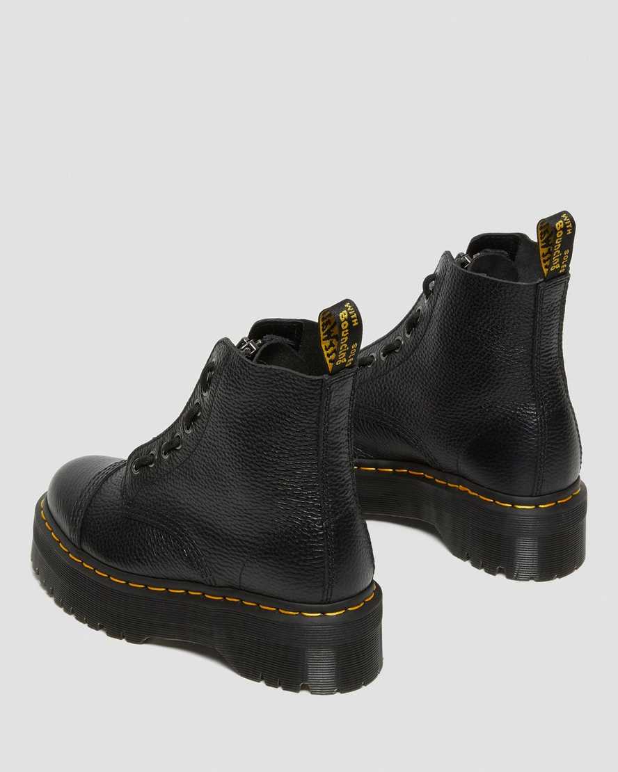 sorte dr martens sinclair dame plateaustøvler