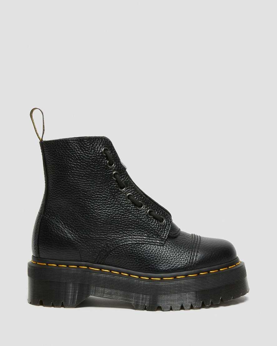 sorte dr martens sinclair dame plateaustøvler