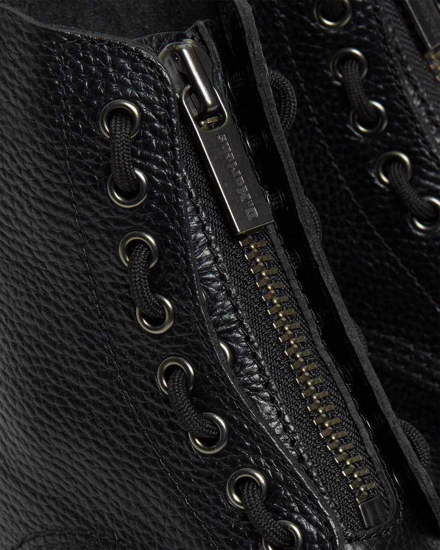 sorte dr martens sinclair dame plateaustøvler