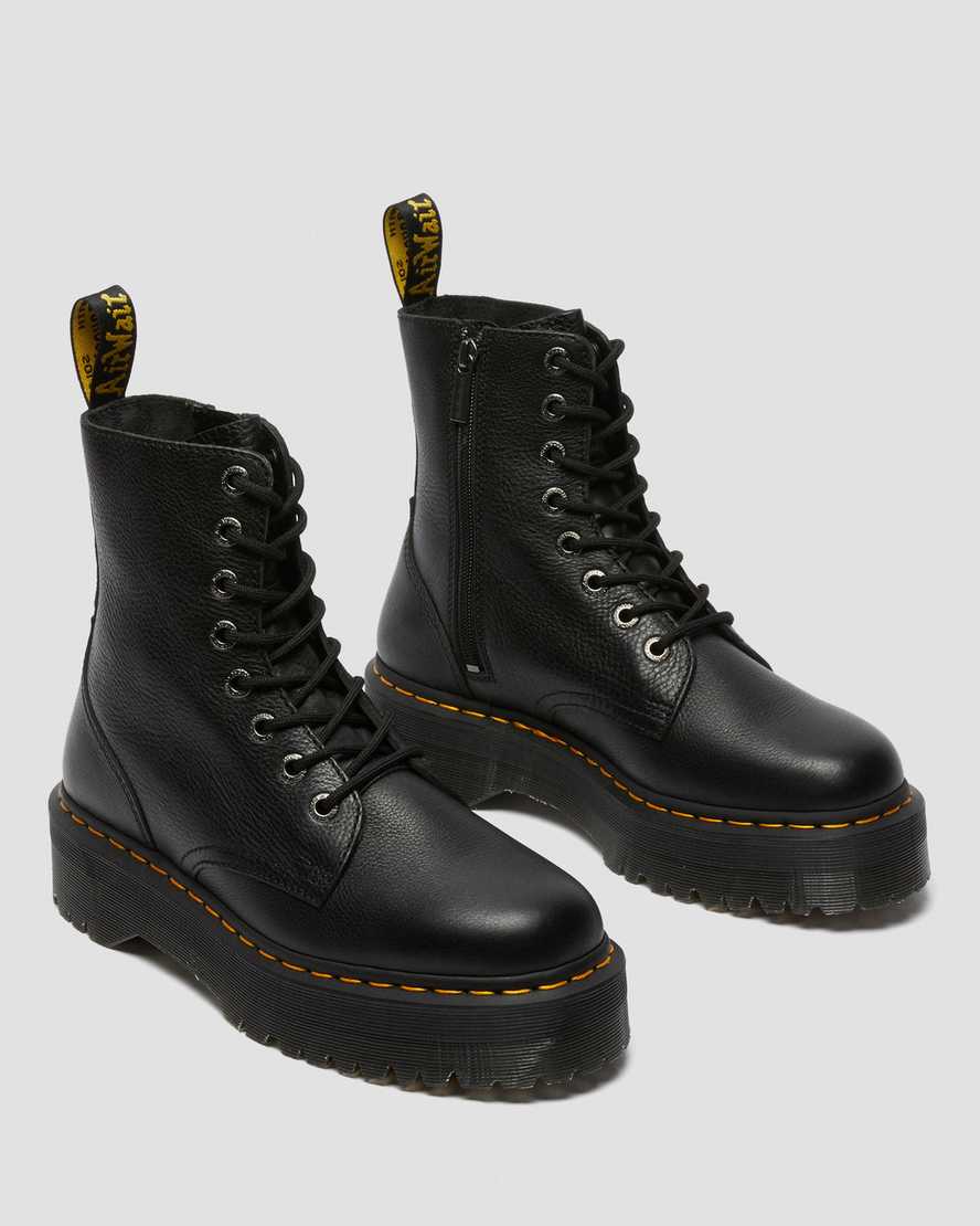 sorte dr martens jadon pisa dame plateaustøvler