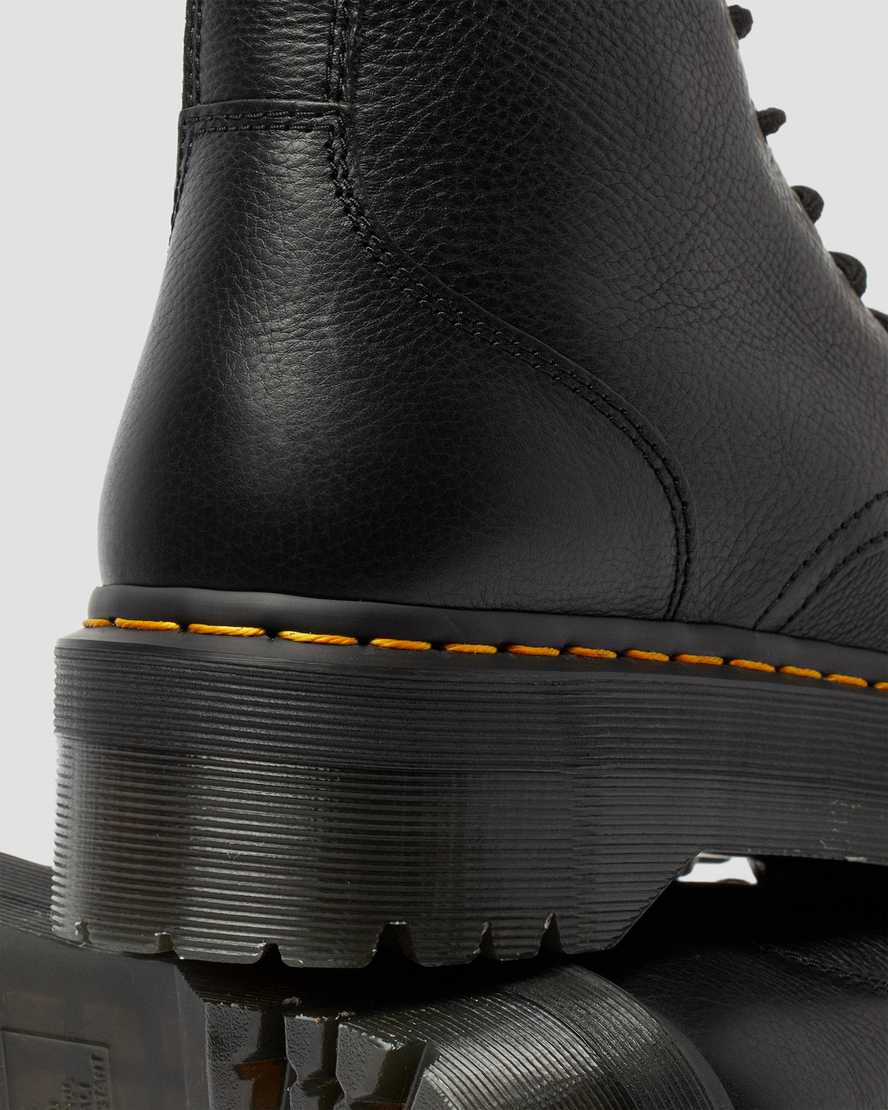 sorte dr martens jadon pisa dame plateaustøvler