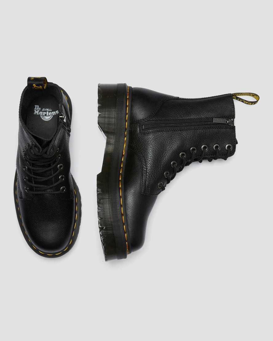 sorte dr martens jadon pisa dame plateaustøvler