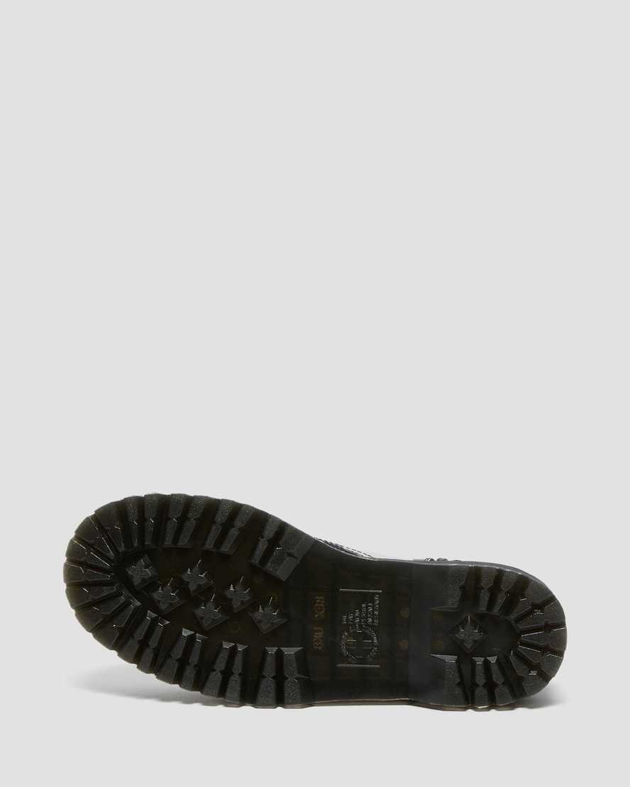 sorte dr martens jadon polka dot smooth dame platformstøvler
