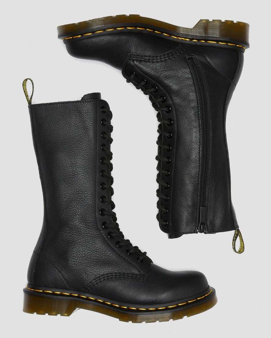 sorte dr martens 1b99 virginia dame høje støvler