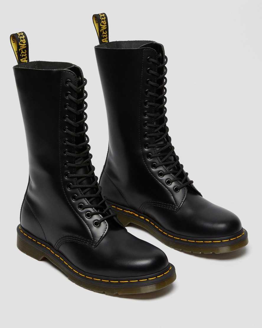 sorte dr martens 1914 smooth dame høje støvler