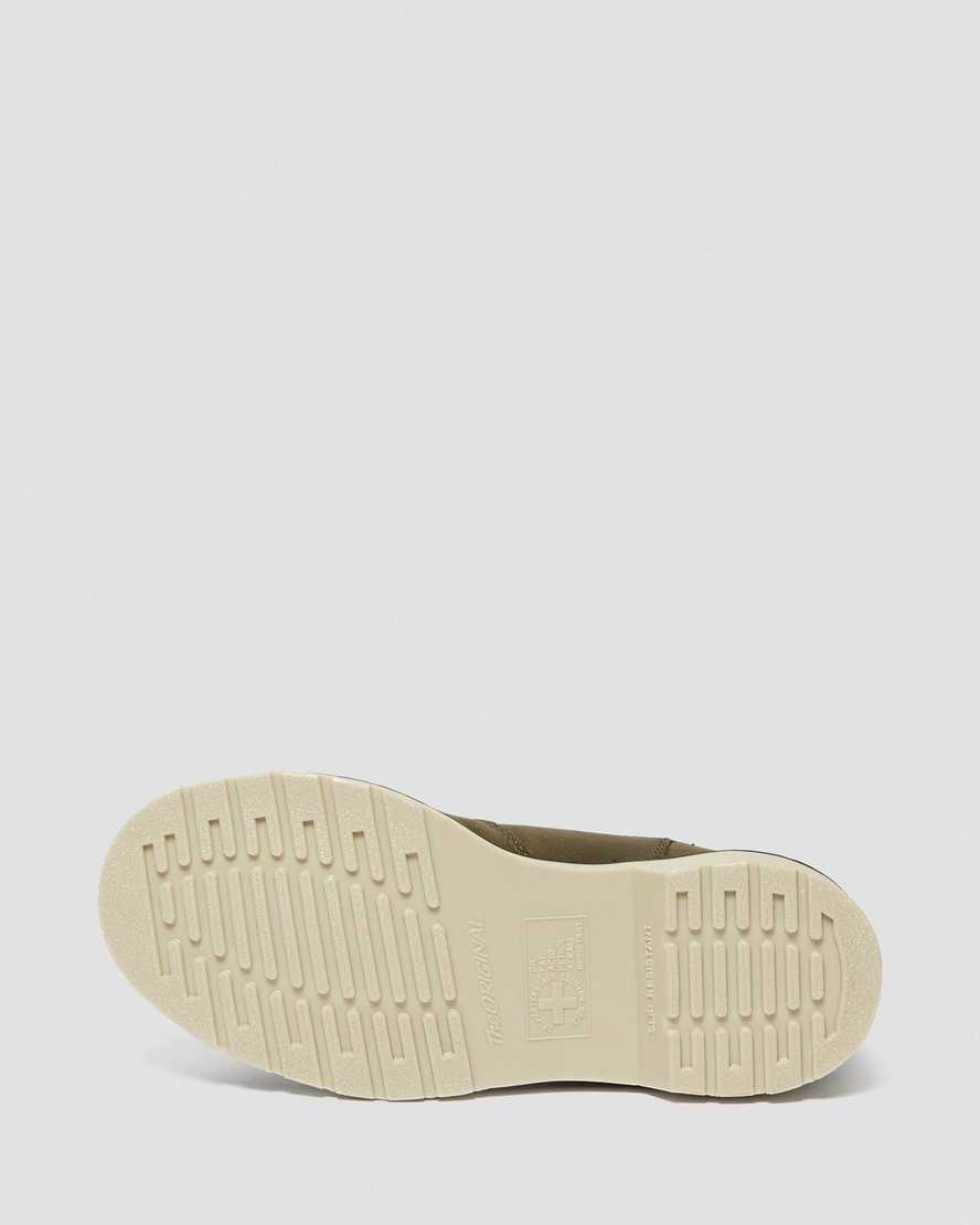 olivengrønne dr. martens arbor steel toe chelsea arbejdsstøvler til kvinder