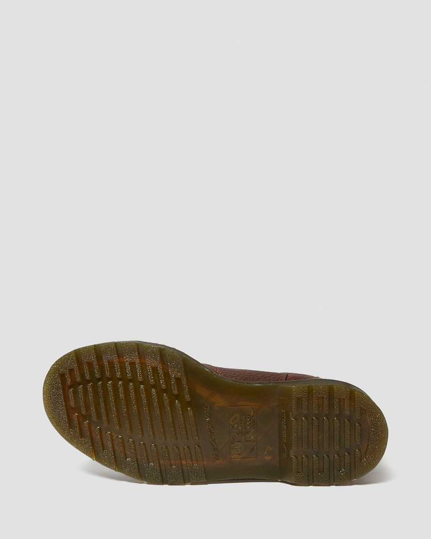 brune dr martens arbor steel toe arbejdsstøvler til kvinder