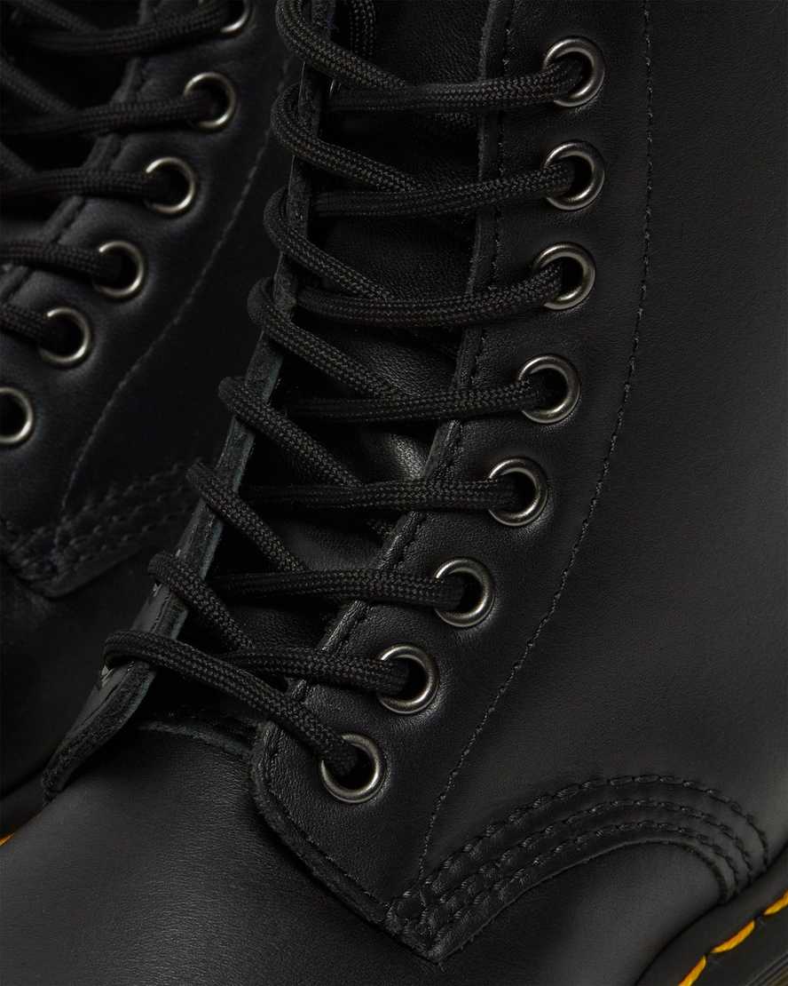 sorte dr martens 1460 pascal nappa damestøvler med lynlås